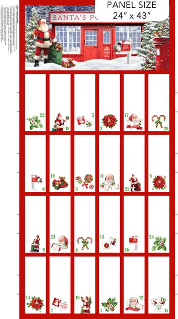 Northcott - Letters to Santa Advent Calendar Panel
