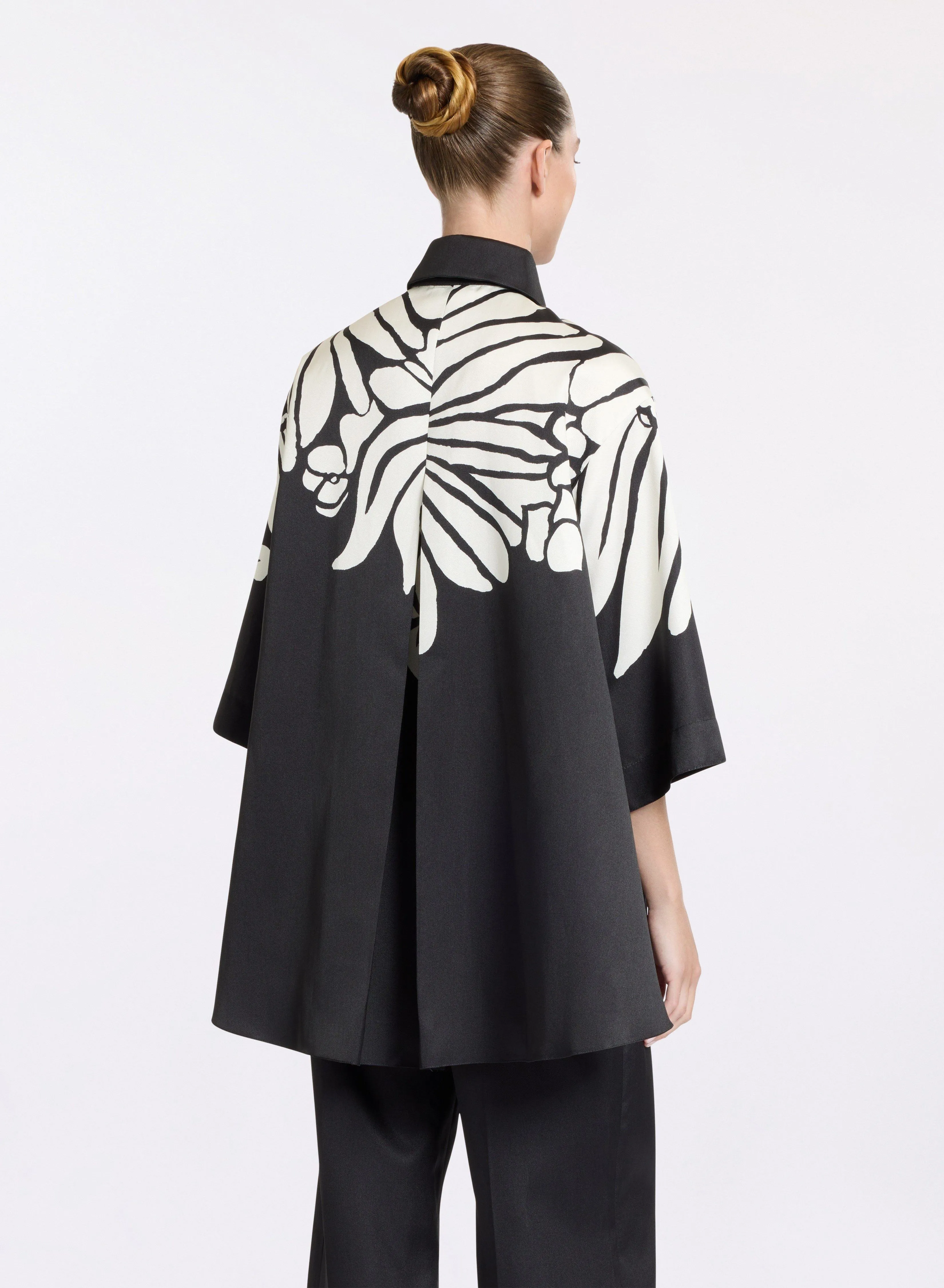 Printed Mikado Blouse