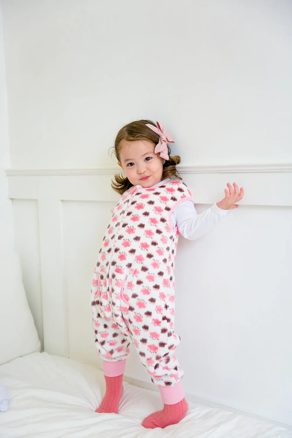 Rain Cloud Pink Soft Microfibre Blanket Sleeper