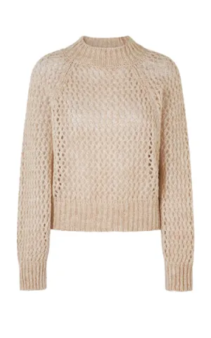 Second Female Open Weave Sweater Cream