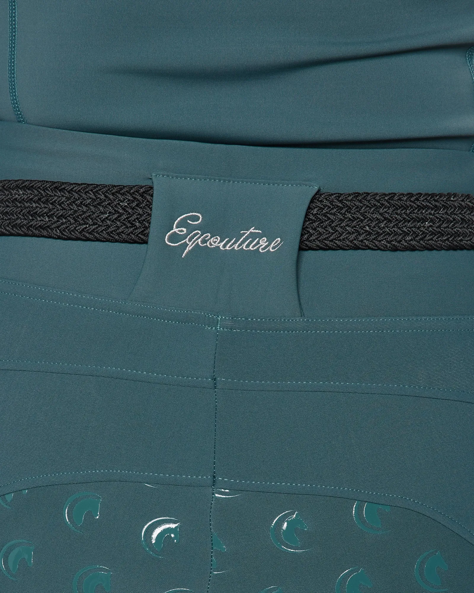 WINTER Thermal Emerald Riding Leggings / Tights with Phone Pockets - WATER RESISTANT